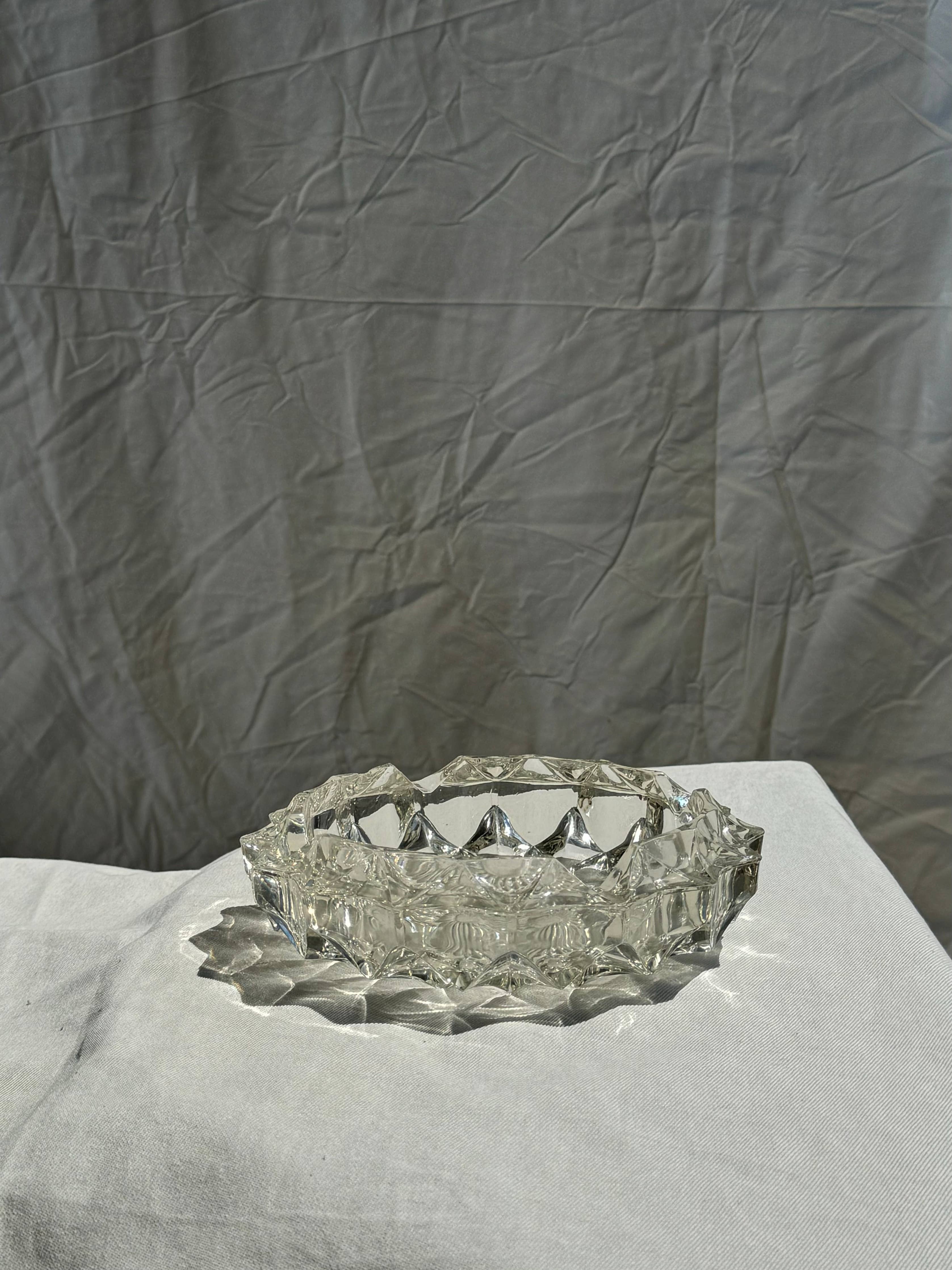 Found French Glass Dish