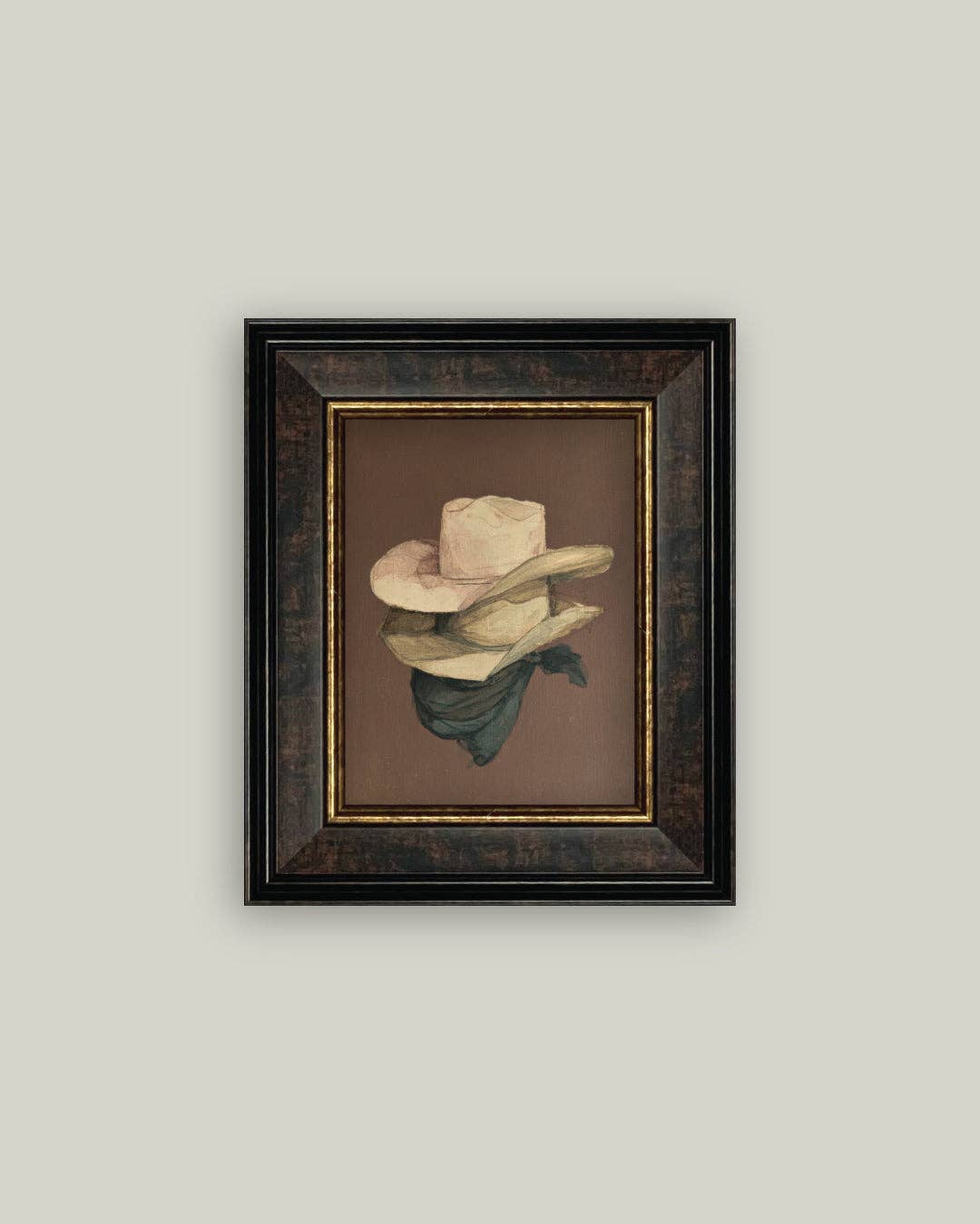 Stacked Hats Framed Art