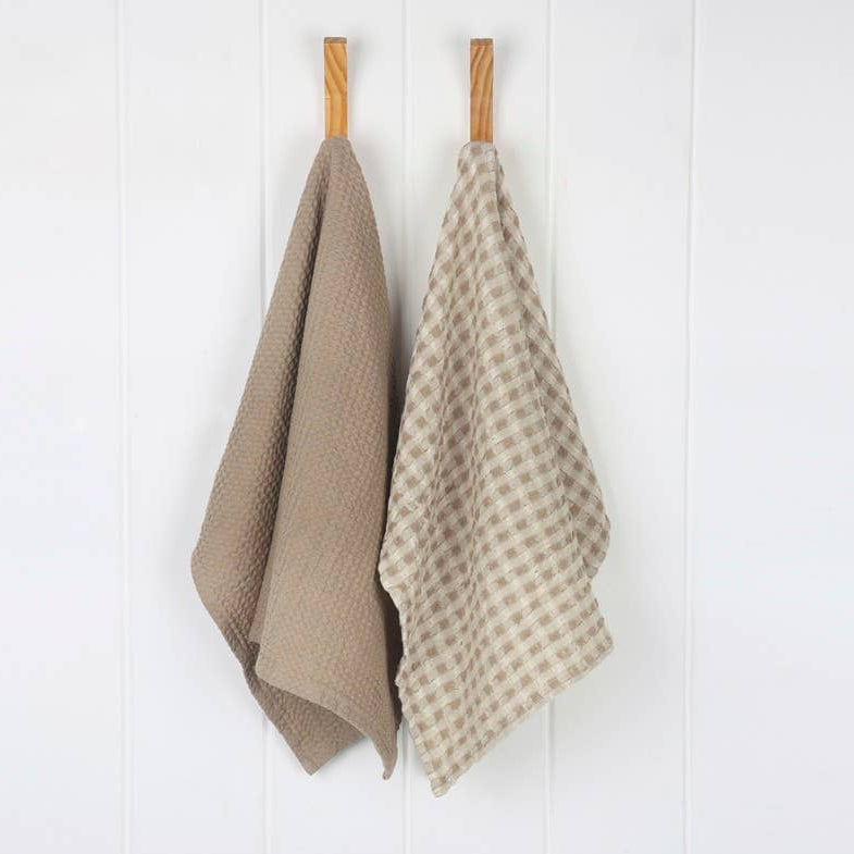 Waffle Tea Towel Set/2