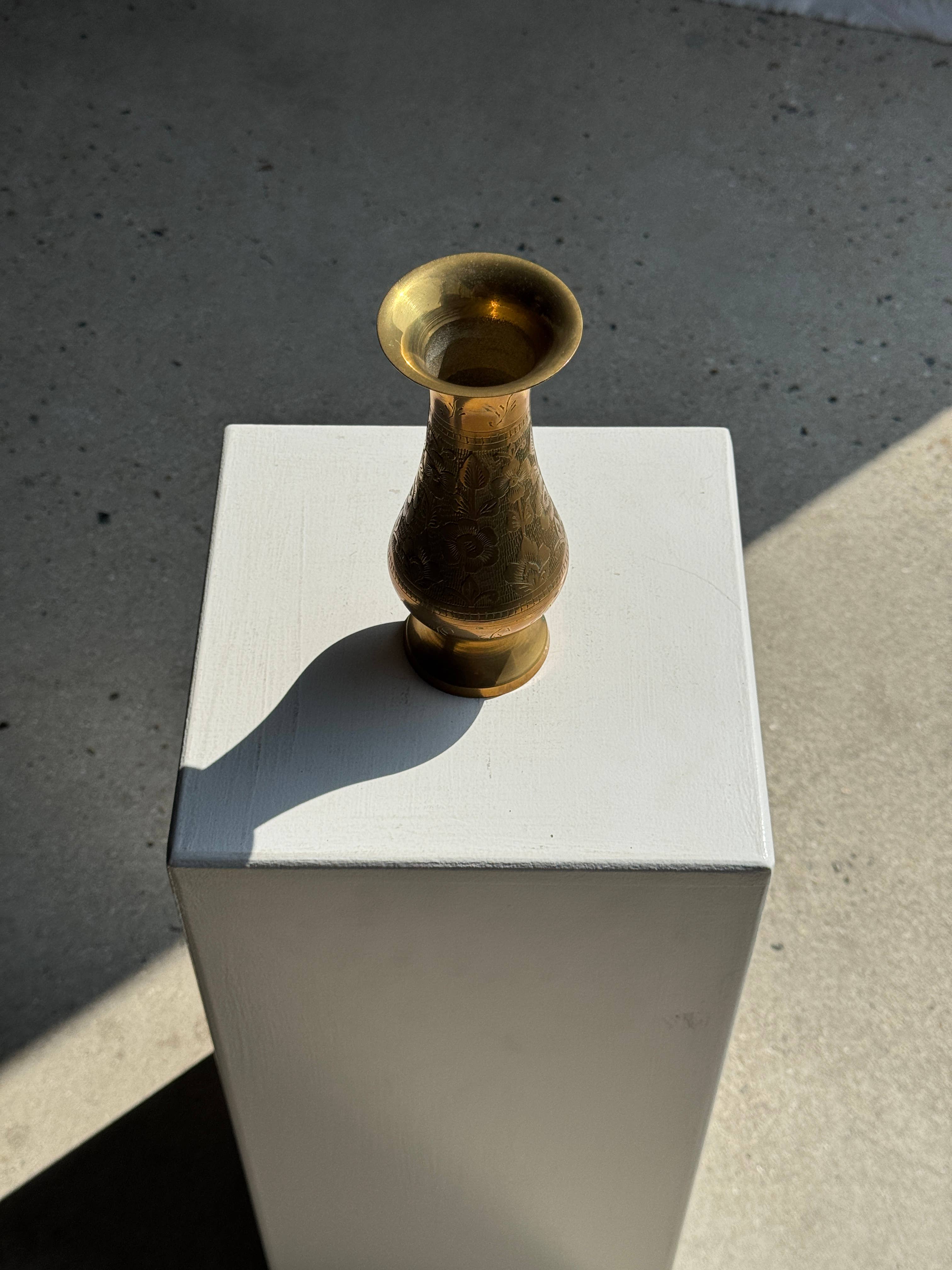 Found Brass Vase