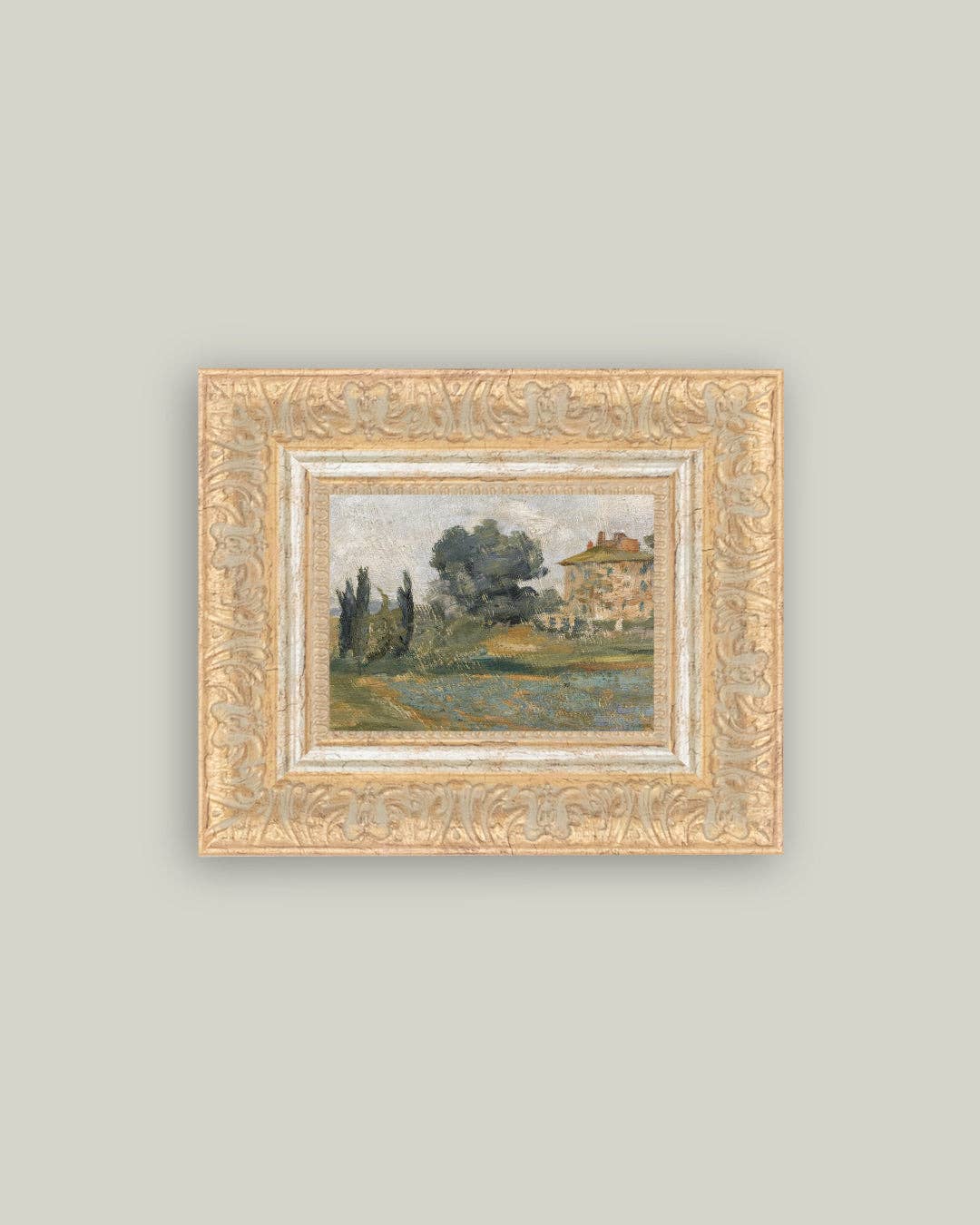 In The Hills Framed Antique Style Art