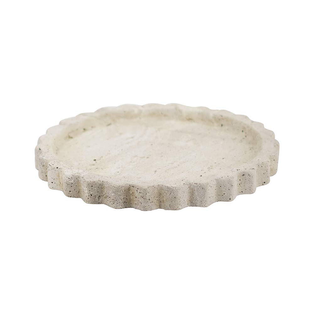 Scalloped Round Tray