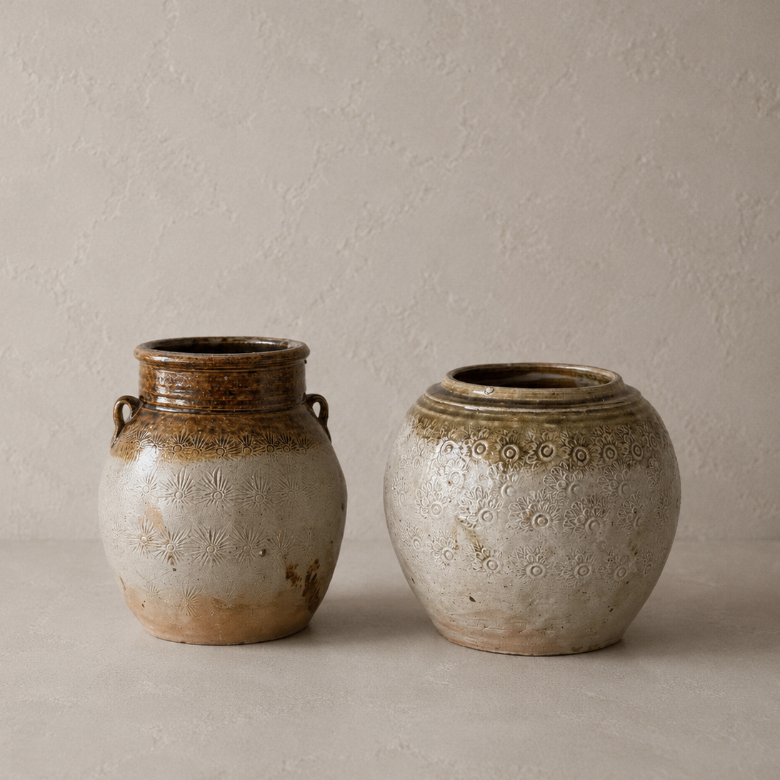 Assorted Glazed Pot