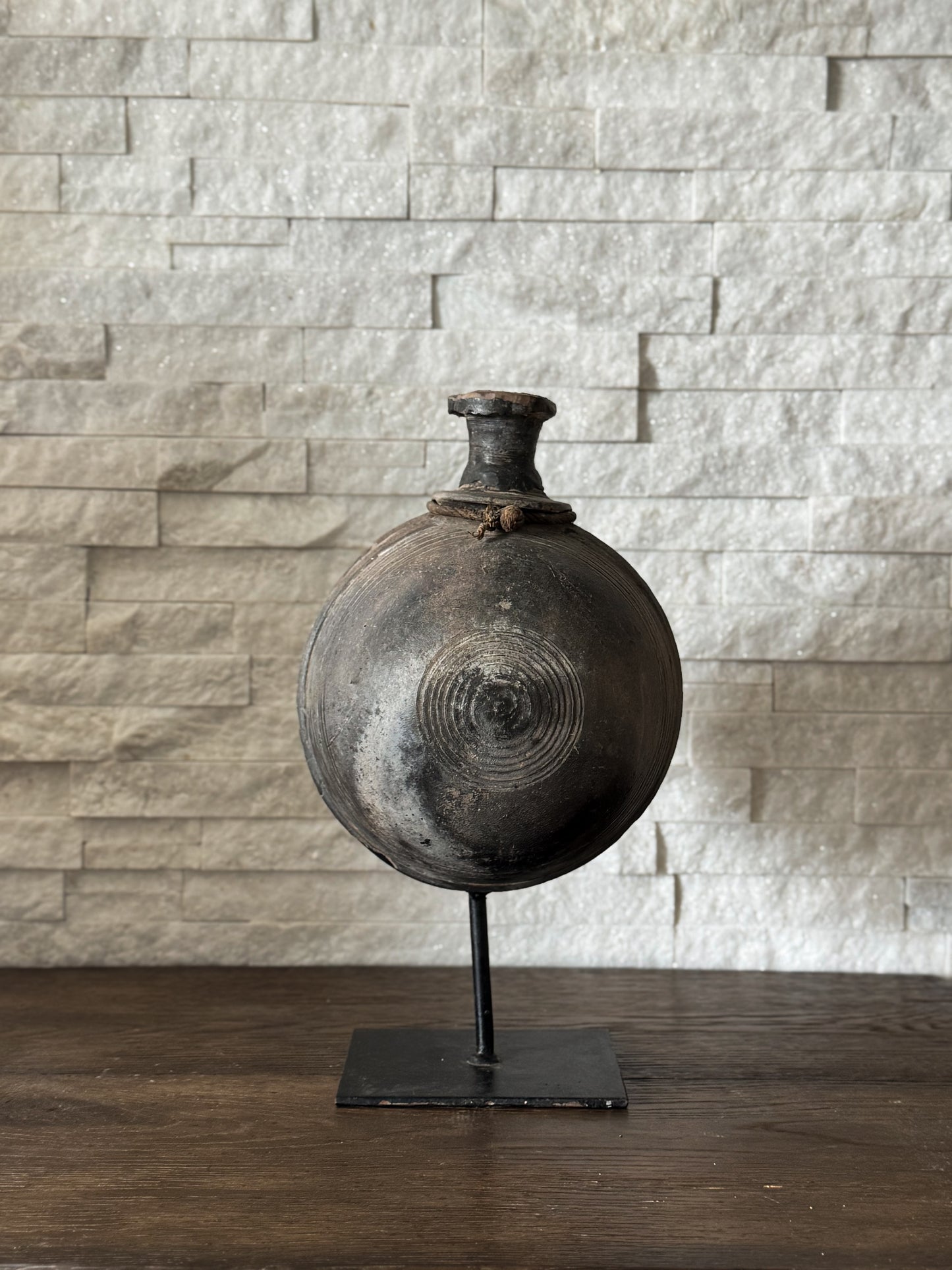 Vintage Pot on Stand 