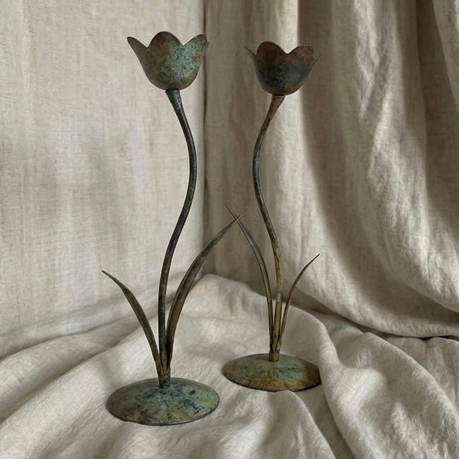 Vintage Tulip Candle Holders