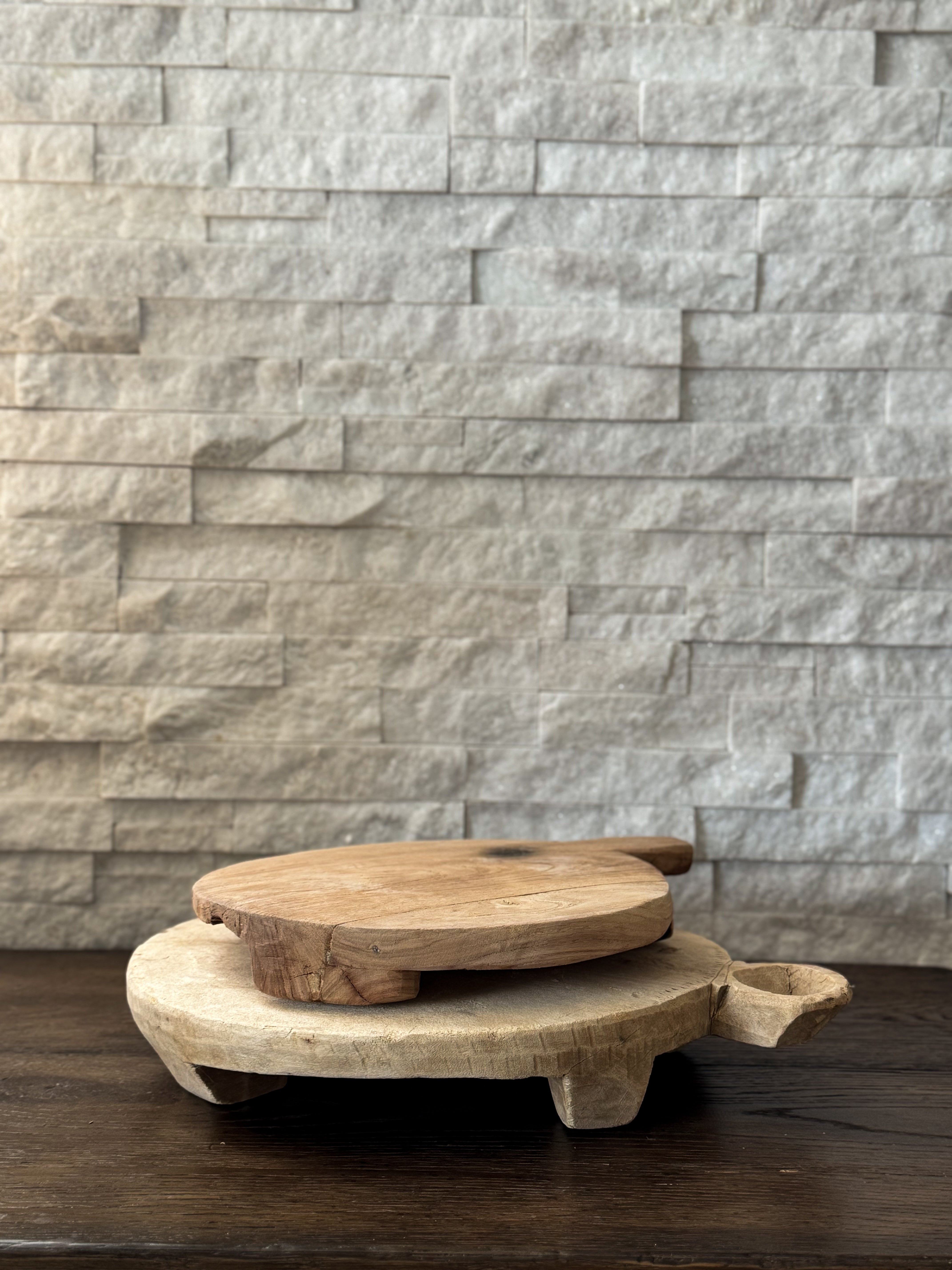 Vintage Bleached Wood Chapati Board