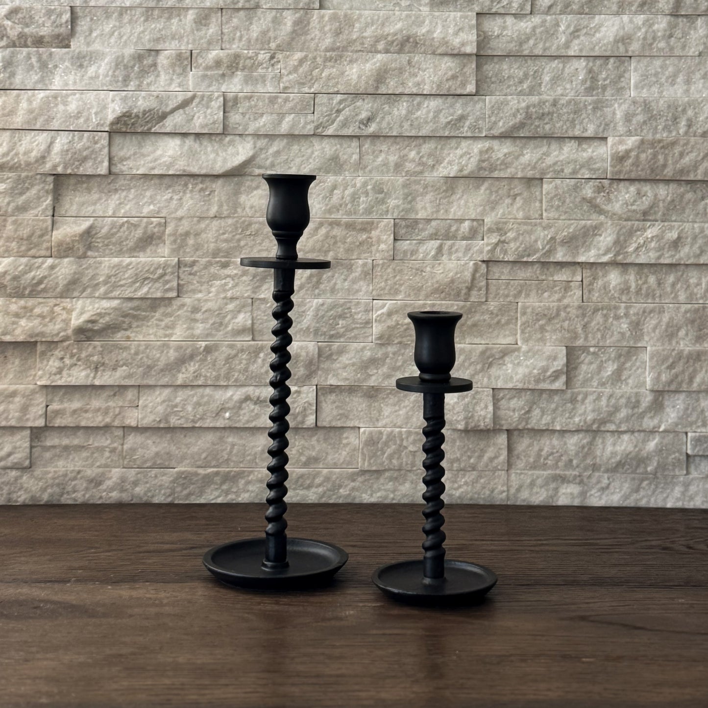 Corkscrew Taper Candle Holders