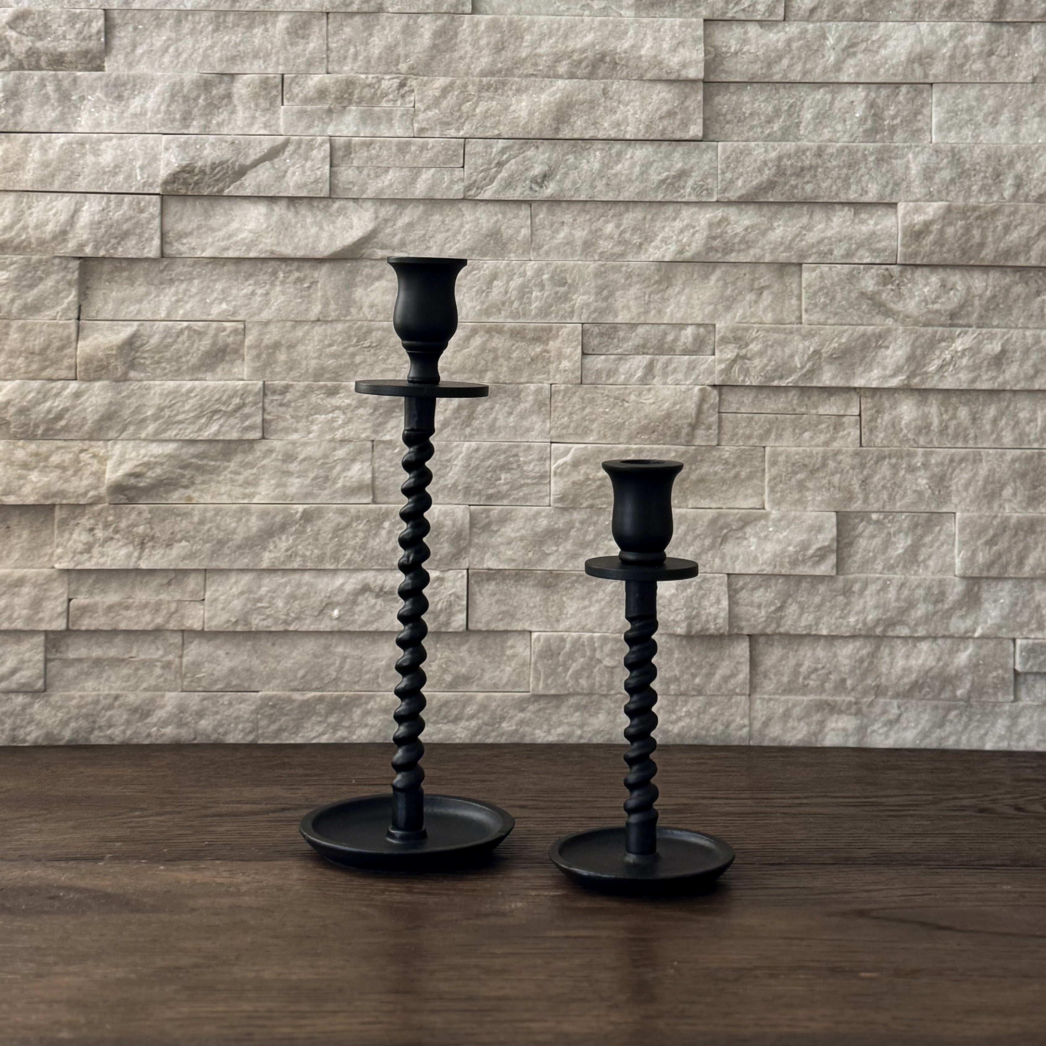 Corkscrew Taper Candle Holders