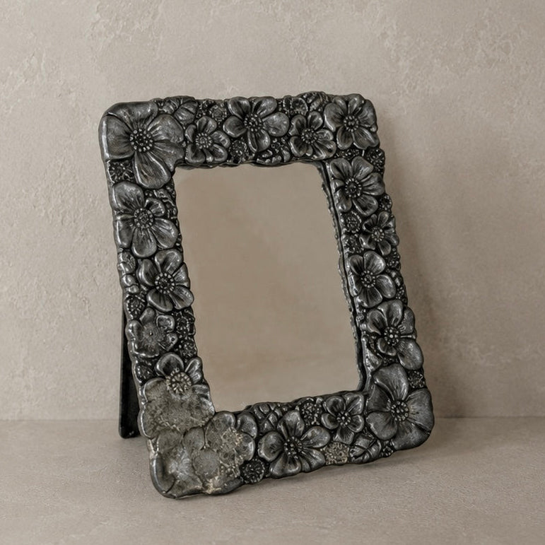 1970’s Vintage Pewter Mirror