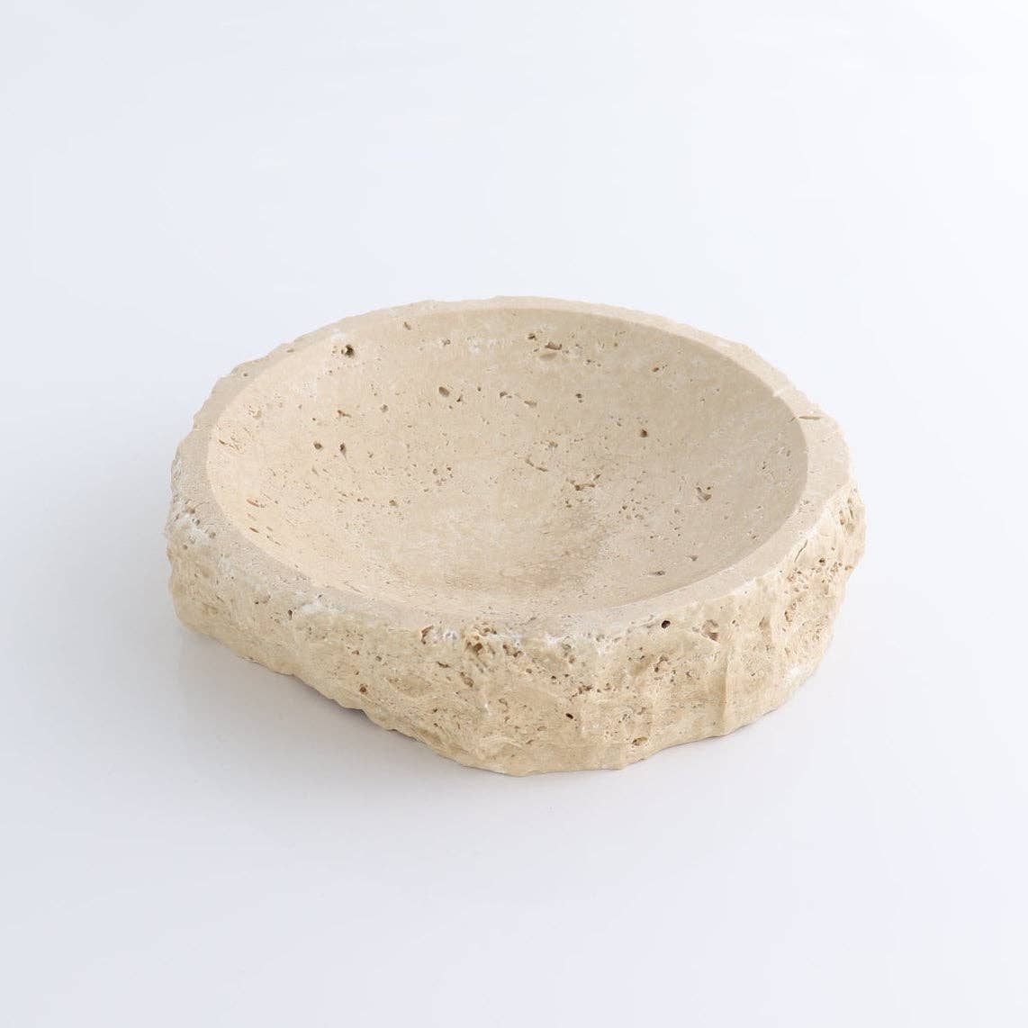 Large Travertine Catchall