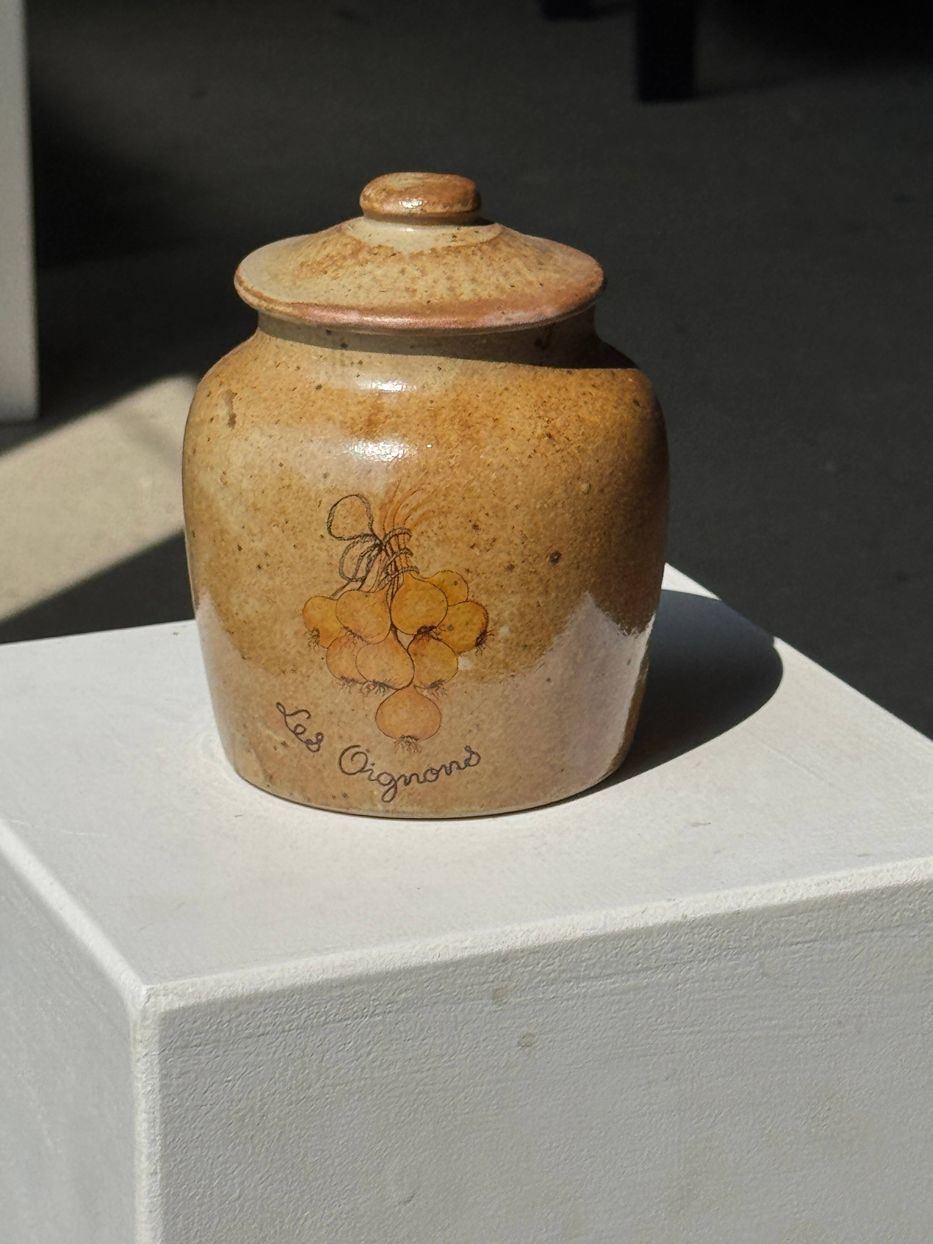 Found French Pot with Lid