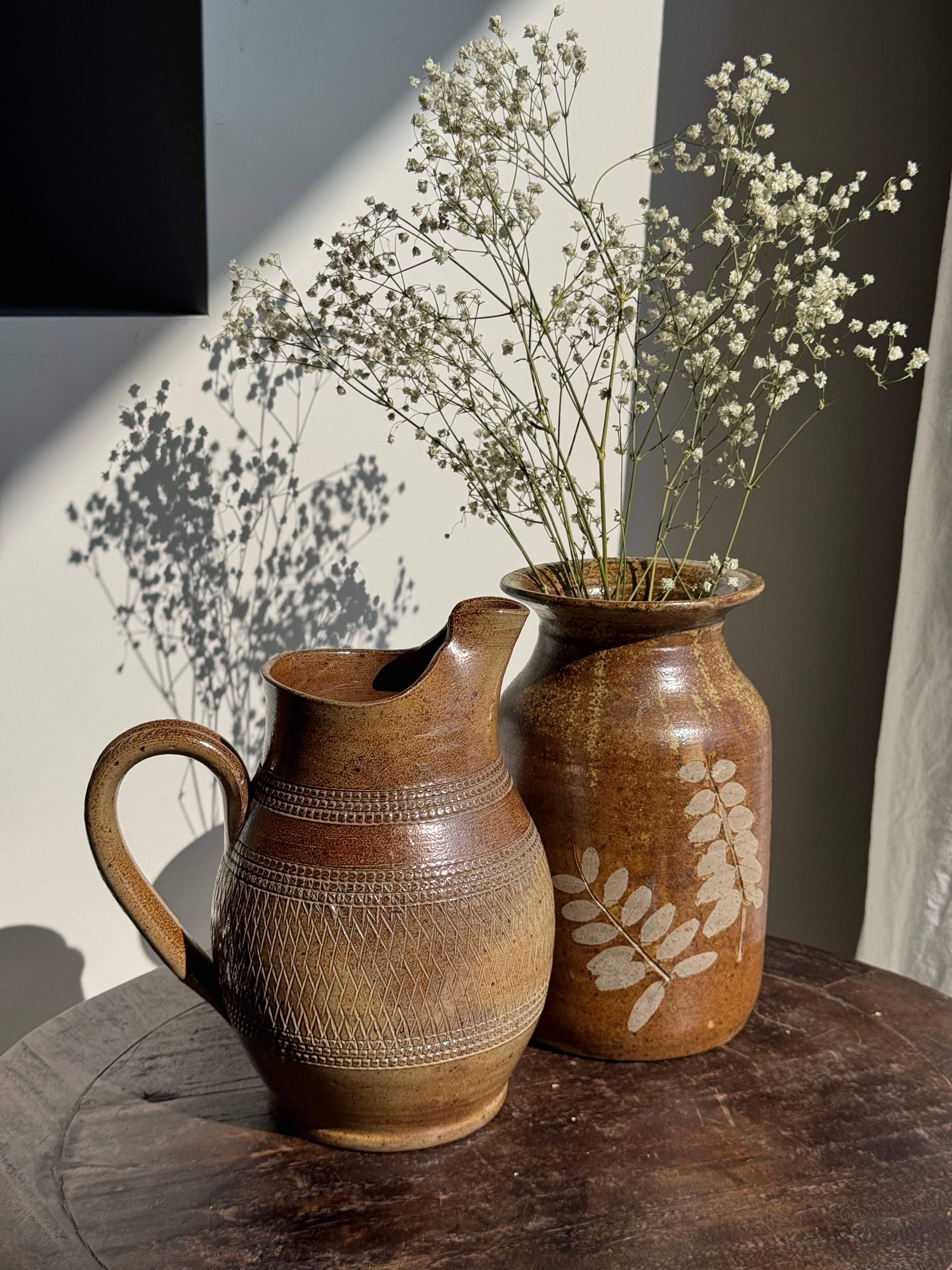 Found French Floral Vase