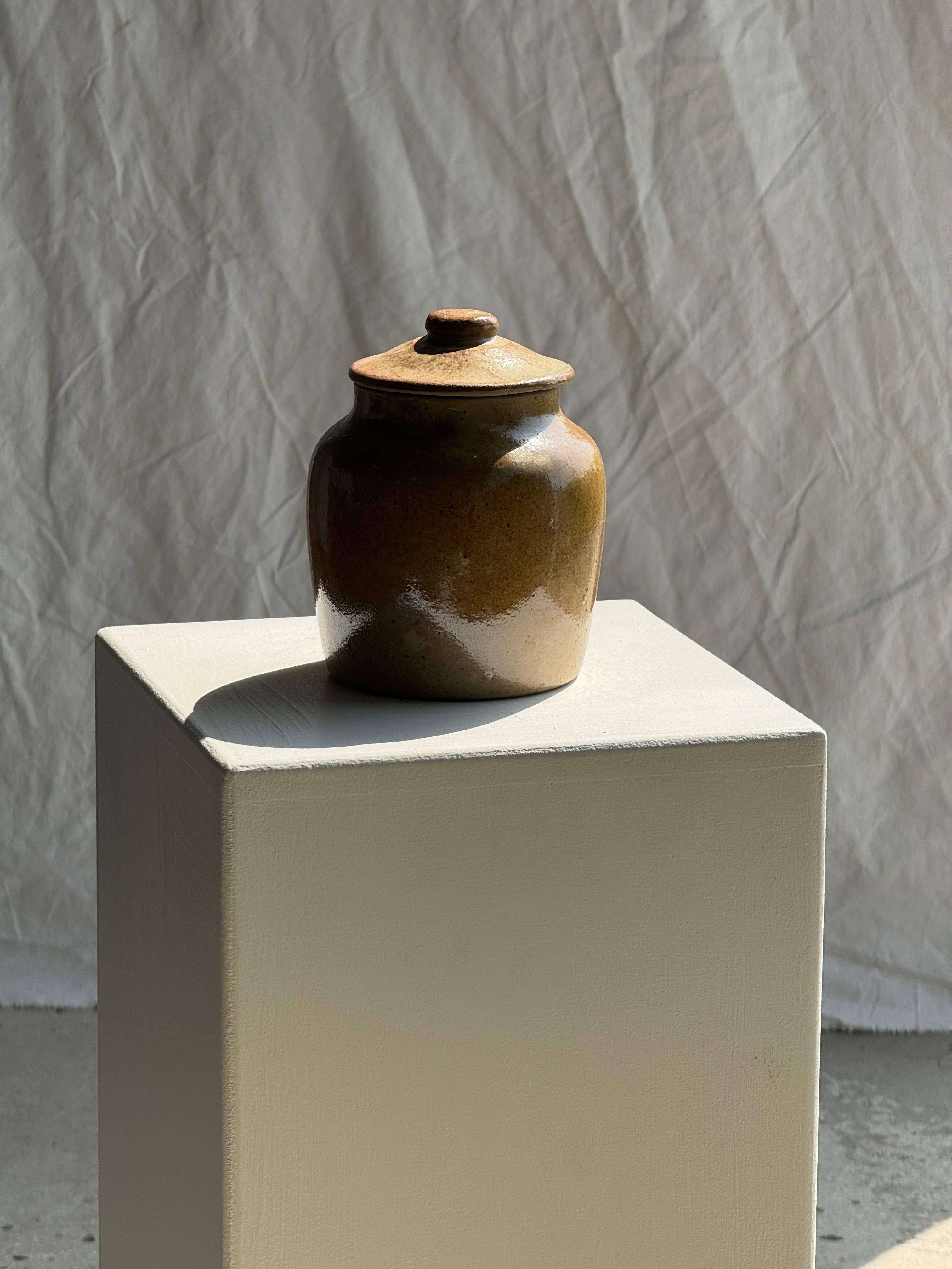 Found French Pot with Lid