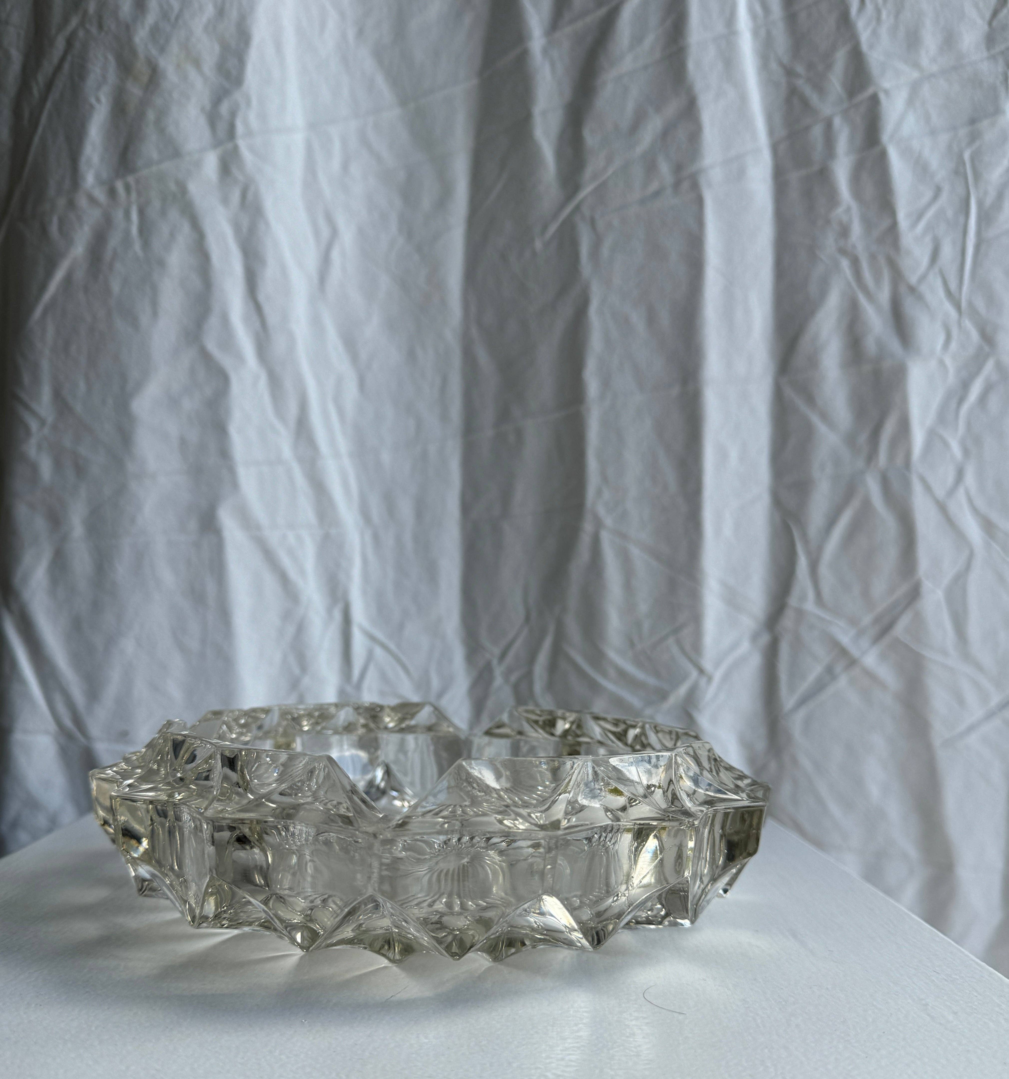 Found French Glass Dish