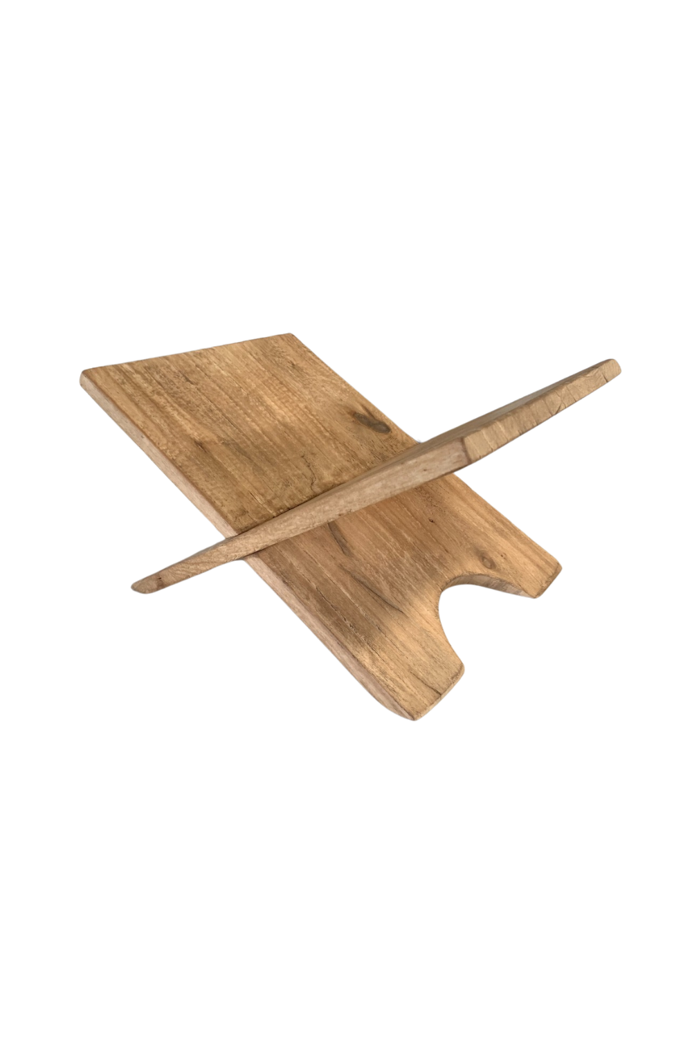 Vintage Reclaimed Elm Wood Book Stand