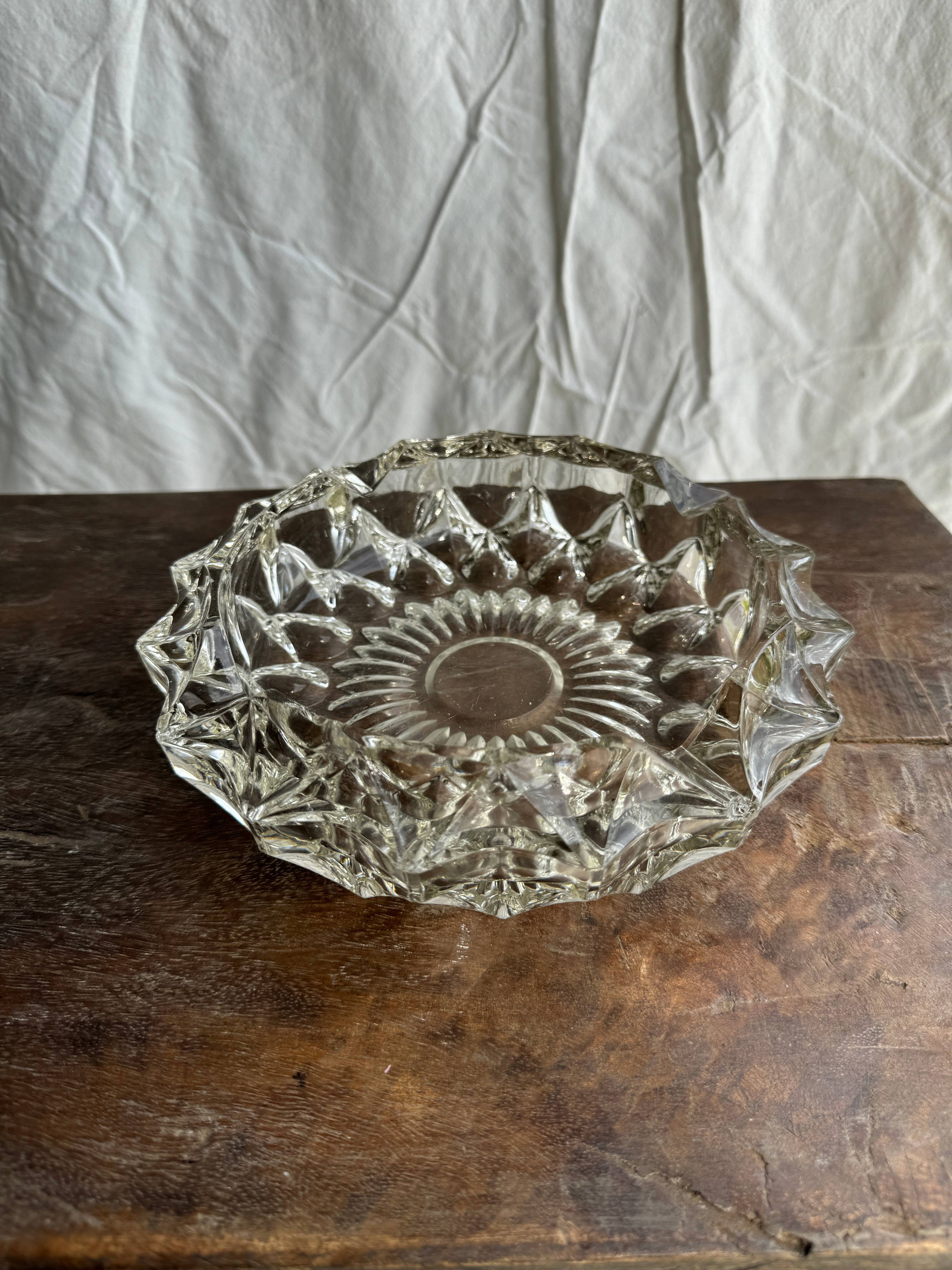 Found French Glass Dish