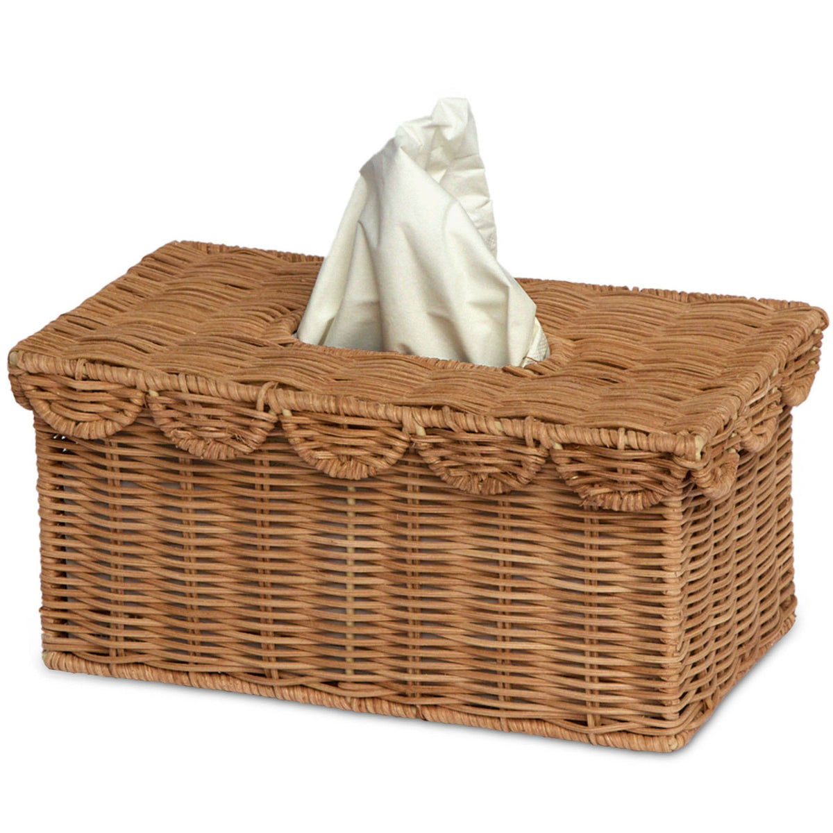 Bonnie Scalloped Rectangle Tissue Box Cover