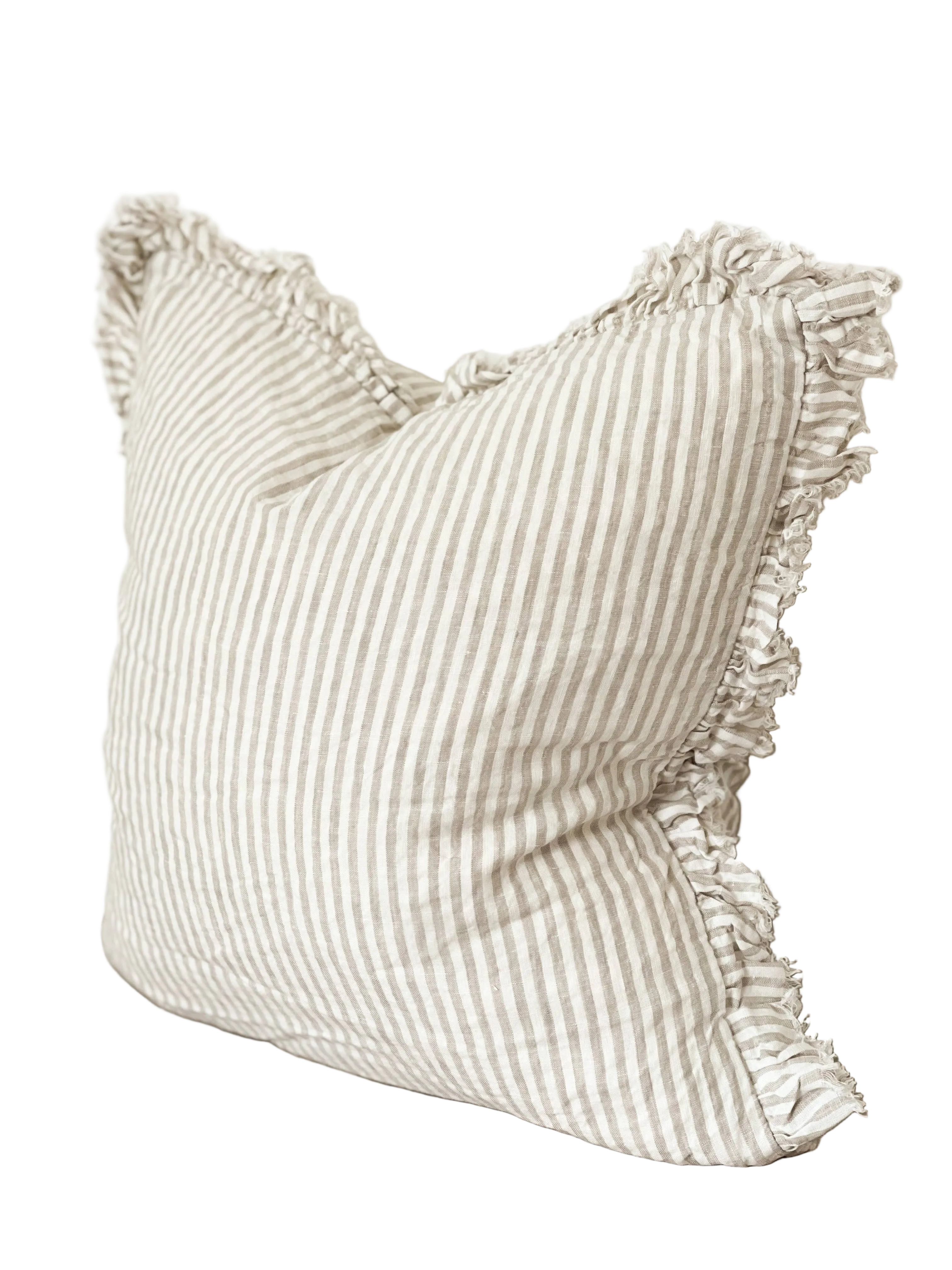 Paige Ruffled Linen Cushion Cover