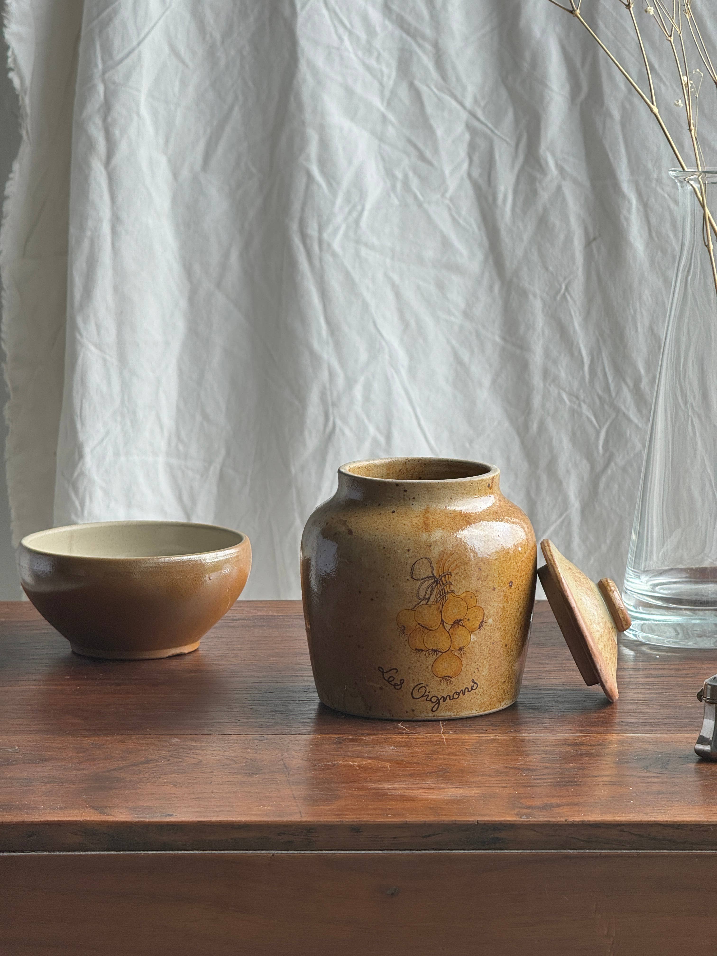 Found French Pot with Lid