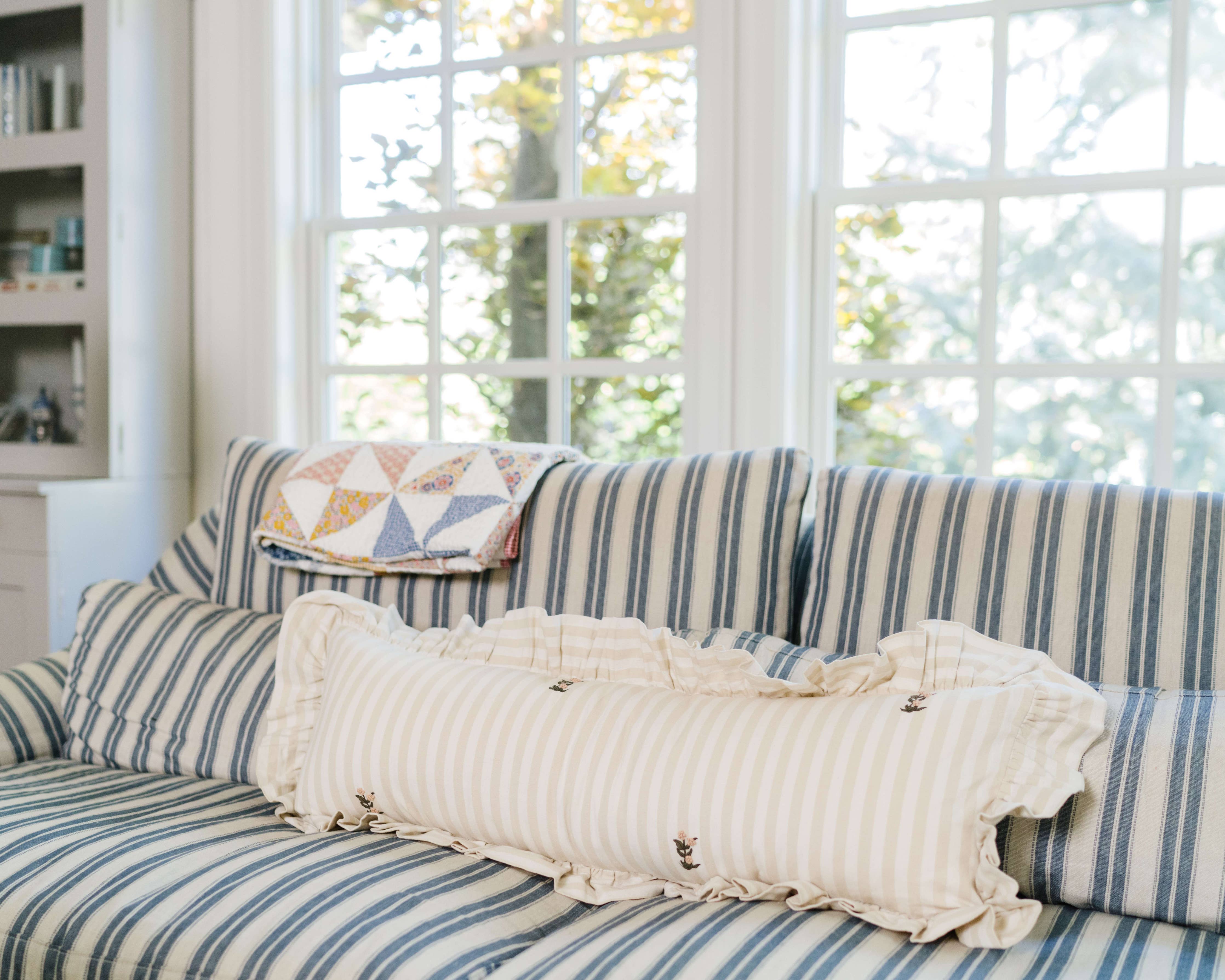 Frances Ruffled Lumbar Pillow